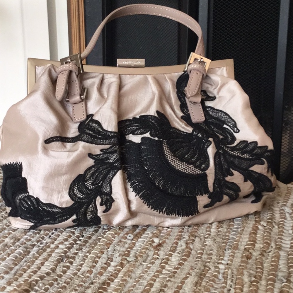Karen Millen Lace Leather England bag